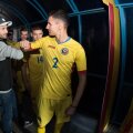 Imagine de la reclama pentru Fortuna, cu Benzar în prim-plan. Casa de pariuri a devenit recent parteneră a FRF