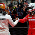 Lewis Hamilton și Sebastian Vettel s-au felicitat reciproc la finalul cursei // FOTO Guliver/GettyImages