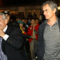 Giovanni şi Mourinho la vizita portughezului din 2008 în România // Foto Cristi Preda