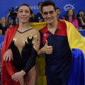 Cătălina Ponor și Marian Drăgulescu, cei doi campioni europeni ai României de la Cluj // FOTO Raed Krishan