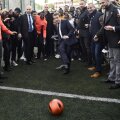 Emmanuel Macron executând penaltyul, foto: reuters