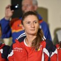 Alexandra Dulgheru, în stânga, pe vremea când evolua în echipa de FED Cup a României // FOTO: RAED KRISHAN