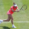 Simona Halep, în timpul turneului de la Birmingham din 2015, unde s-a oprit în faza sferturilor de finală, învinsă de Kristina Mladenovici // FOTO: Guliver / Getty Images