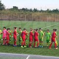 FCSB (în verde aprins) și Steaua (în roșu), înainte de meciul echipelor U15