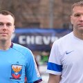 Arbitrul Miroșnicenko (stânga), criticat pentru deciziile sale
