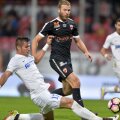 Pițian (în alb), pe vremea când evolua la Pandurii // FOTO: GAZETA SPORTURILOR