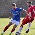 Alexandru Răuță a disputat cu Linfield primul meci în tricoul lui Dinamo // FOTO: Cristi Preda