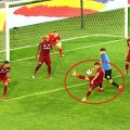 CFR Cluj - Viitorul // Faza controversată din minutul 50, în urma căreia constănțenii au cerut penalty // Capturi TV Telekom Sport