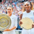 Simona Halep și Serena Williams la festivitatea de premiere de sâmbătă FOTO Raed Krishan (Londra)