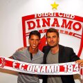 Diogo Salomao și Adrian Mutu când jucătorul a semant cu Dinamo