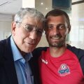 Gabi Tamaș, alături de patronul Ioav Katz