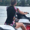 Simona Halep e o împătimită a plimbărilor cu jet-ski-ul // Sursă foto: Instagram Simona Halep