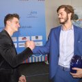 Daniel Martin și Robert Glință (dreapta), cei mai buni înotători ai României