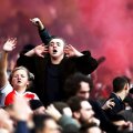 Fanii lui Arsenal la un derby cu Tottenham, în decembrie 2018, foto: Guliver/gettyimages