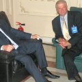 Romeo Pascu și prietenul Dumitru Dragomir