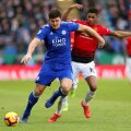 Harry Maguire, în albastru, va ajunge la Manchester United // foto: Guliver/Getty Images