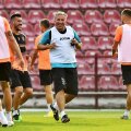 CFR Cluj a efectuat marți seara antrenamentul oficial înaintea duelului cu Celtic Glasgow // foto: Raed Krishan