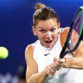 Simona Halep la Dubai, acolo unde o înfruntă pe Jennifer Brady, foto: Guliver/gettyimages