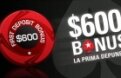 PokerStars oferă mega bonus la înscriere