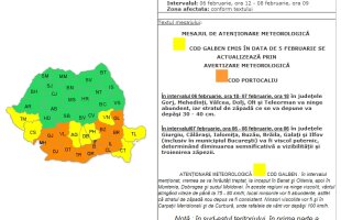 Cod portocaliu în sudul ţării » zăpadă de 30-40 cm şi viscol!