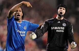 Drogba şi Cech au dat fotbalul pe baschet