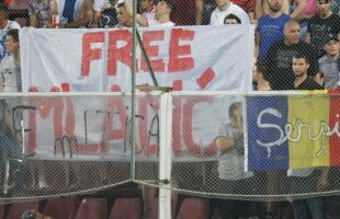 România poate fi sancţionată de UEFA după ce fanii au afişat un banner pro Ratko Mladic