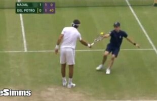 A ieşit din tipare » Del Potro a fost protagonistul unei faze spectacol la Wimbledon