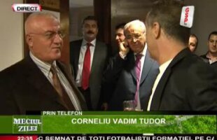 VIDEO / Vadim Tudor despre scandalul Becali - Dragomir: "O să-i bat cap în cap pe amîndoi" :D