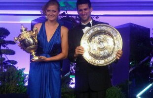 FOTO Cei mai buni la Wimbledon 2011 » Djokovic şi Kvitova au făcut schimb de trofee :)