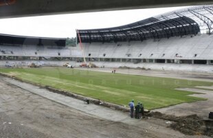 Azi a fost instalată prima tabelă de marcaj pe Cluj Arena