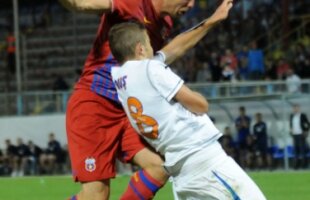 Steaua 2-0 Tunari - Martinovici a înscris cu capul, din careu