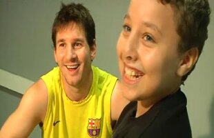 VIDEO » Messi nu e doar un fotbalist genial, e şi un OM incredibil » Dedicaţia care face mai mult decît o mie de cuvinte