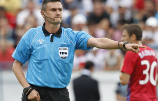 Balaj va arbitra FC Vaslui - Steaua. Cu el la centru, "roş-albaştrii" n-au cîştigat la Sibiu