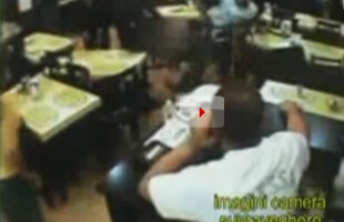 VIDEO ŞOCANT Un fost rugbyst a fost bătut de interlopi într-un restaurant!