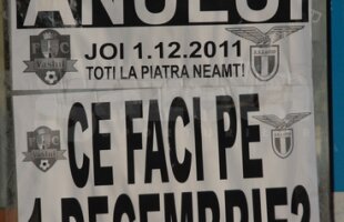 FOTO "Ce faci de 1 decembrie? Toţi la Piatra Neamţ!" » Cum se promovează în Moldova marele meci cu Lazio ;)