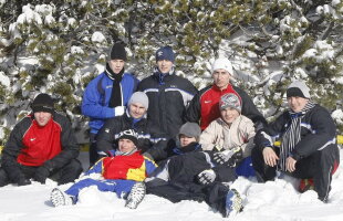 GALERIE FOTO Cantonament în vîrf de munte pentru echipa masculină de gimnastică » Zăpadă în botoşi