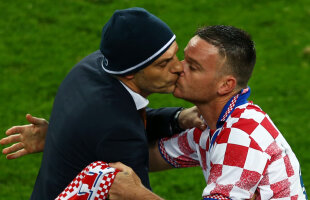 Croatian kiss » Slaven Bilici a fost "victima" unui moment de tandreţe total neaşteptat