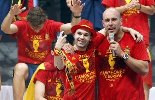 VIDEO&FOTO Spaniolii au făcut spectacol la sărbătoarea de la Madrid » Pepe Reina, maestru de ceremonii ;)