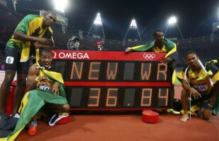 Hattrick, Bolt! » Jamaicanul s-a impus şi la 4x100m, apărîndu-şi la Londra cele trei medalii de aur de la Beijing