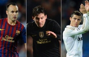 Îşi apără Messi trofeul? Concurează alături de Iniesta şi Ronaldo pentru titlul de cel mai bun jucător din Europa! Tu ce crezi?