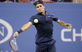 Federer s-a calificat în turul II la US Open şi a stabilit un record ciudat :D