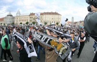 Protestele iau amploare la Cluj » Fanii lui "U" vor să împiedice cu orice preţ mutarea echipei