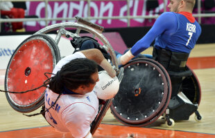 FOTO Adrenalină pură » Rugby-ul în scaun cu rotile, un sport care taie răsuflarea