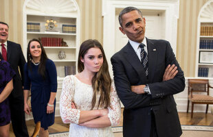 O mai ţineţi minte pe McKayla? Nu a fost impresionată nici de întîlnirea cu Obama :D