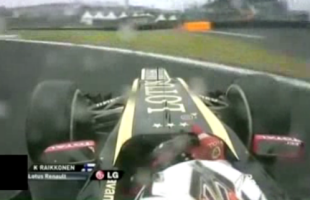 VIDEO Raikkonen, pierdut în spaţiu » Imagini ca-n NFS din monopostul lui Kimi, la Interlagos