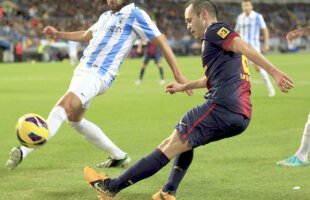 VIDEO Iniesta a înnodat picioarele adversarilor » Magie pură în meciul cu Malaga