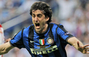 Transfer cu greutate în Premier League: Diego Milito ar putea juca la Arsenal