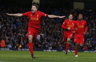 VIDEO Eroarea incredibilă a lui Reina a anulat supergolurile lui Sturridge şi Gerrard în derby-ul City - Liverpool 2-2