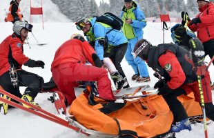 GALERIE FOTO Primul accident la FOTE: căzătură urîtă la slalom uriaş!