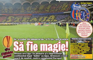 Ediţie specială a Gazetei Sporturilor pentru fanii prezenţi la Steaua - Chelsea